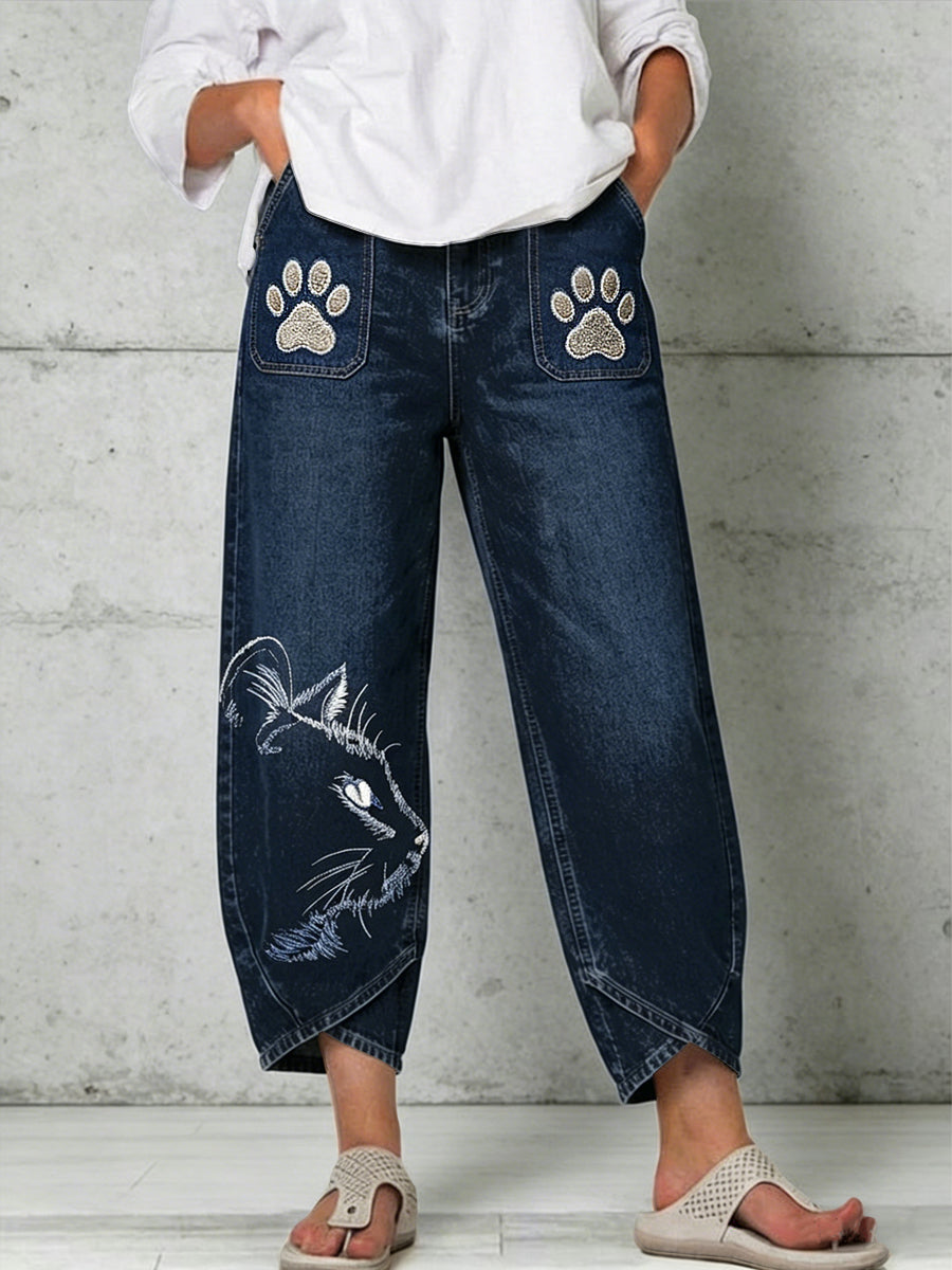 Pantalon pour femme à imprimé animalier