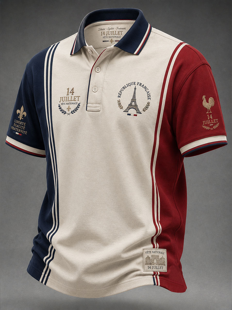 Chemise pour homme France Le 14 Juillet imprimée