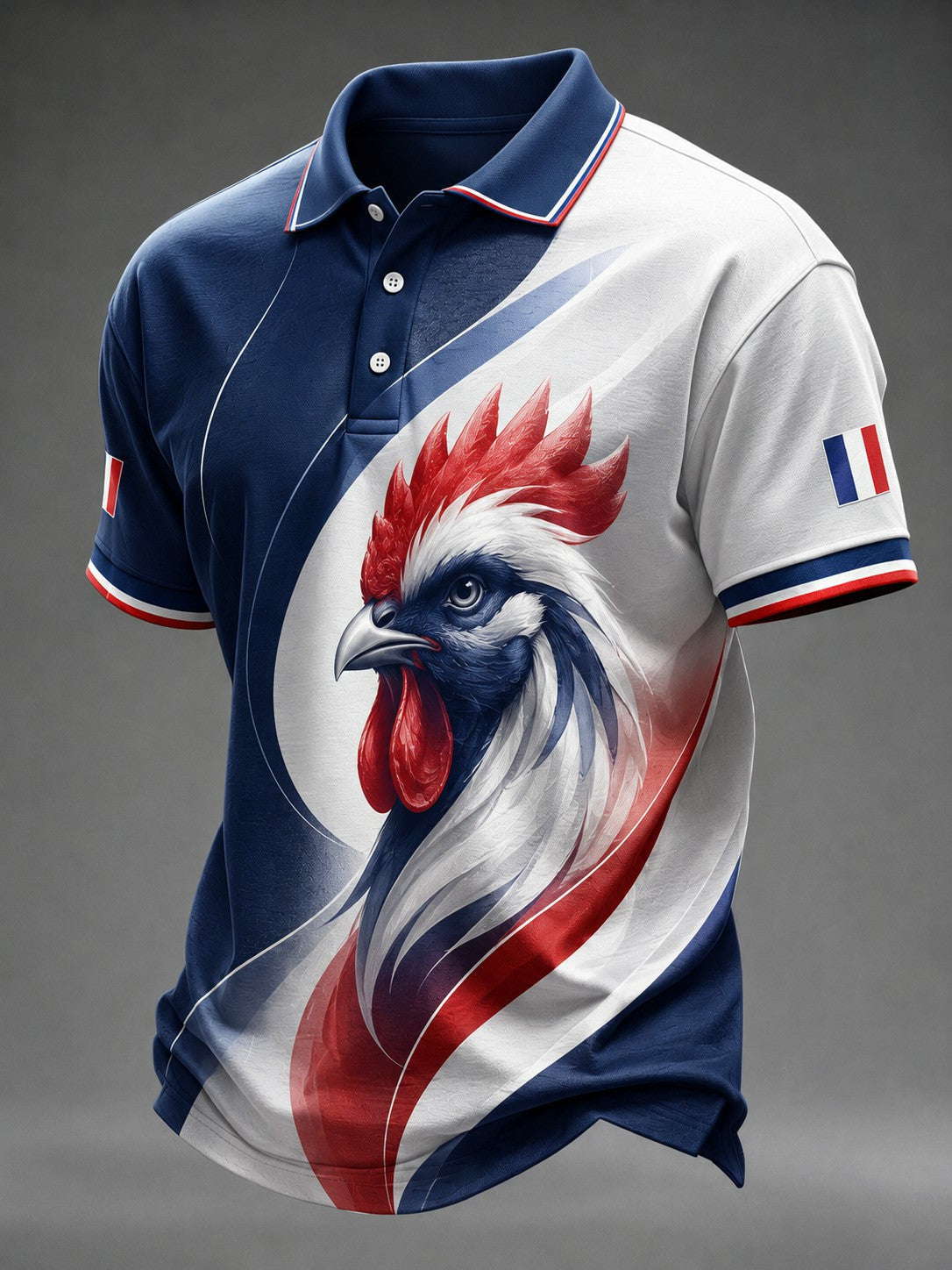 Chemise Homme French Gallic Coq Imprimé