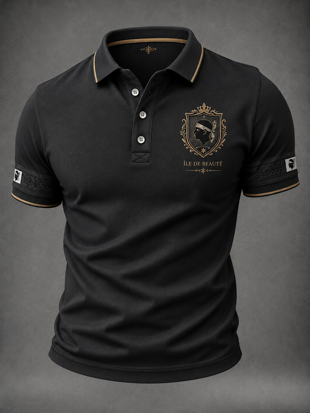 Chemise pour homme à imprimé du drapeau de la Corse