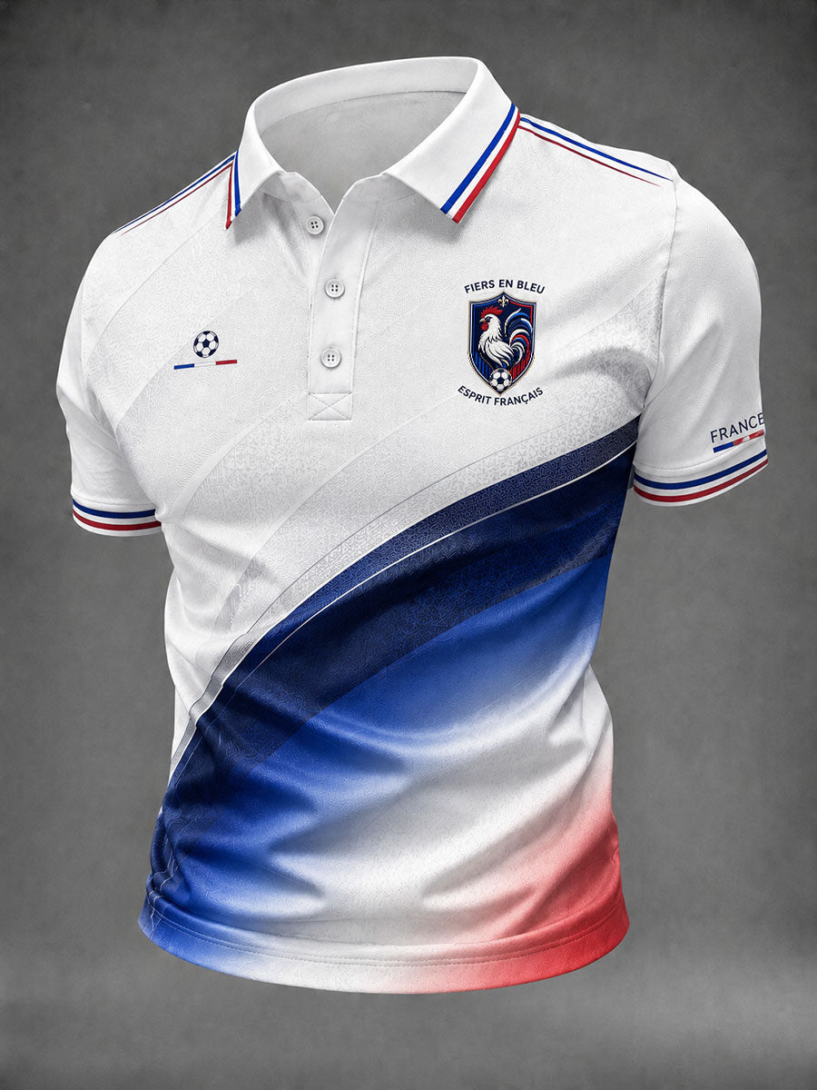 Chemise pour hommes France Football imprimée