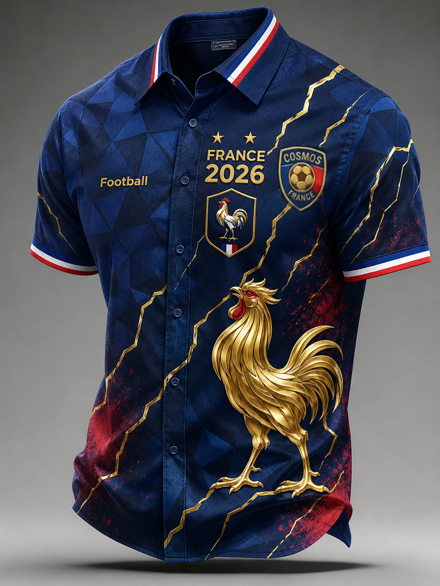 Chemise à manches courtes France Football Homme