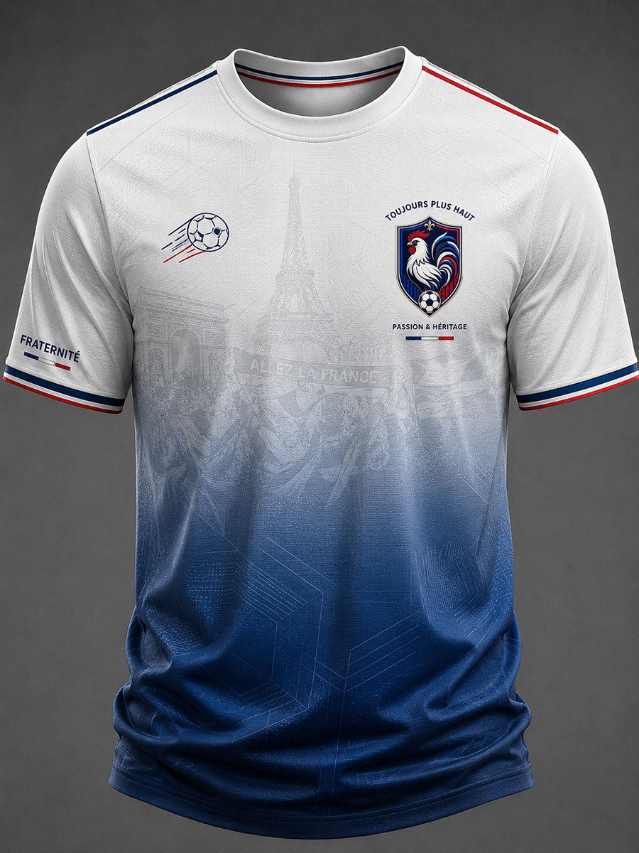 T-shirt imprimé France Football pour homme