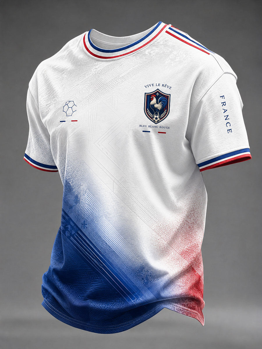 T-shirt imprimé France Football pour homme