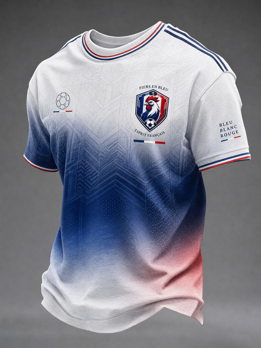 T-shirt imprimé France Football pour homme