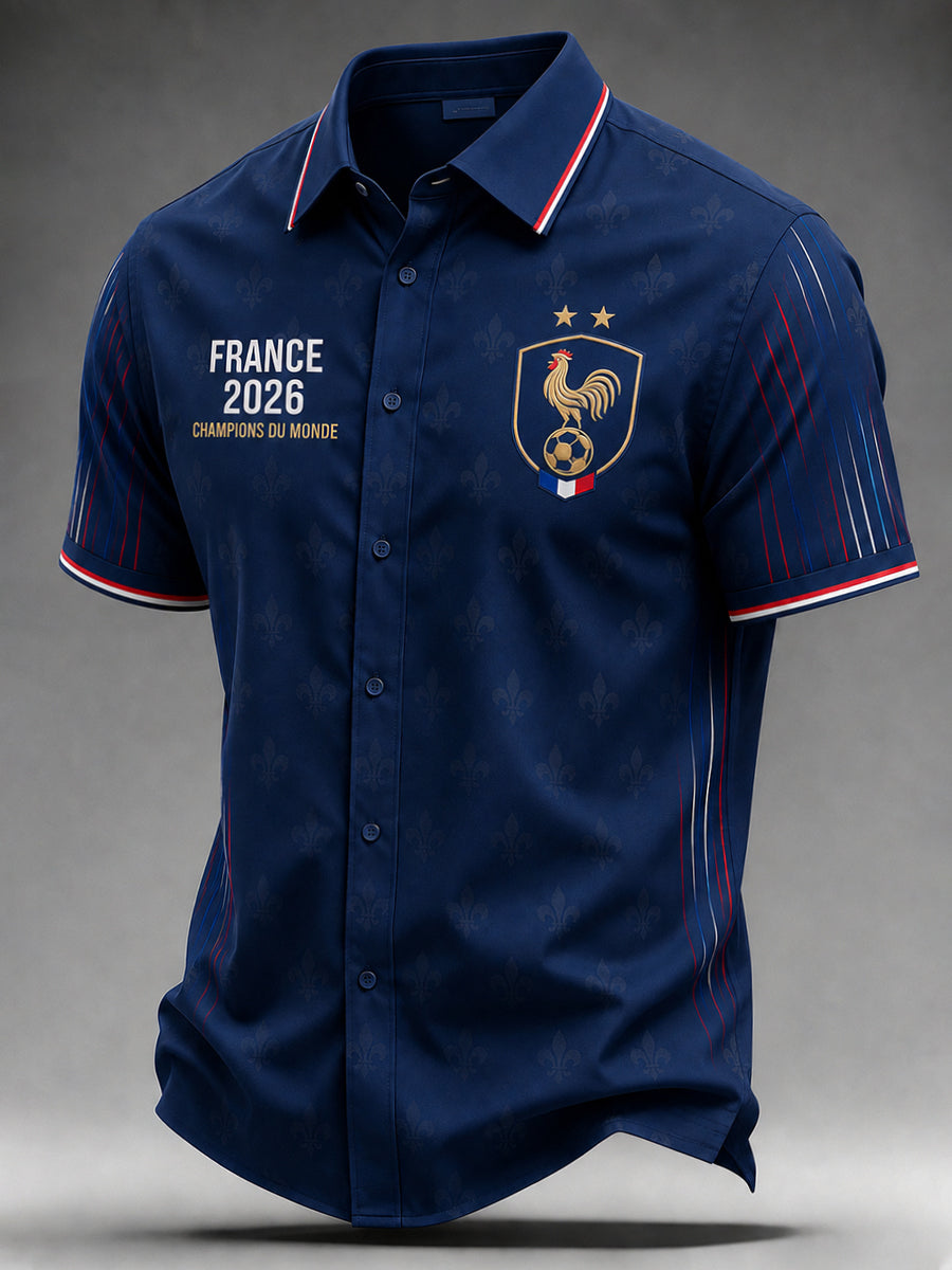 Maillot France Football pour homme à manches courtes
