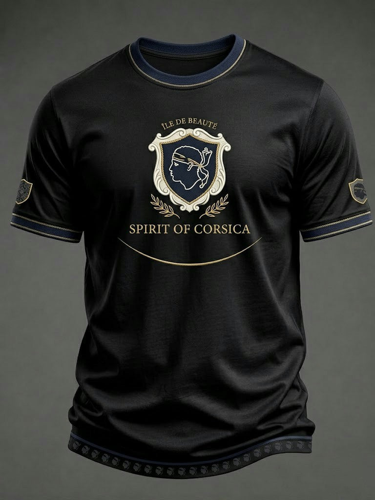 Chemise pour homme à imprimé du drapeau de la Corse