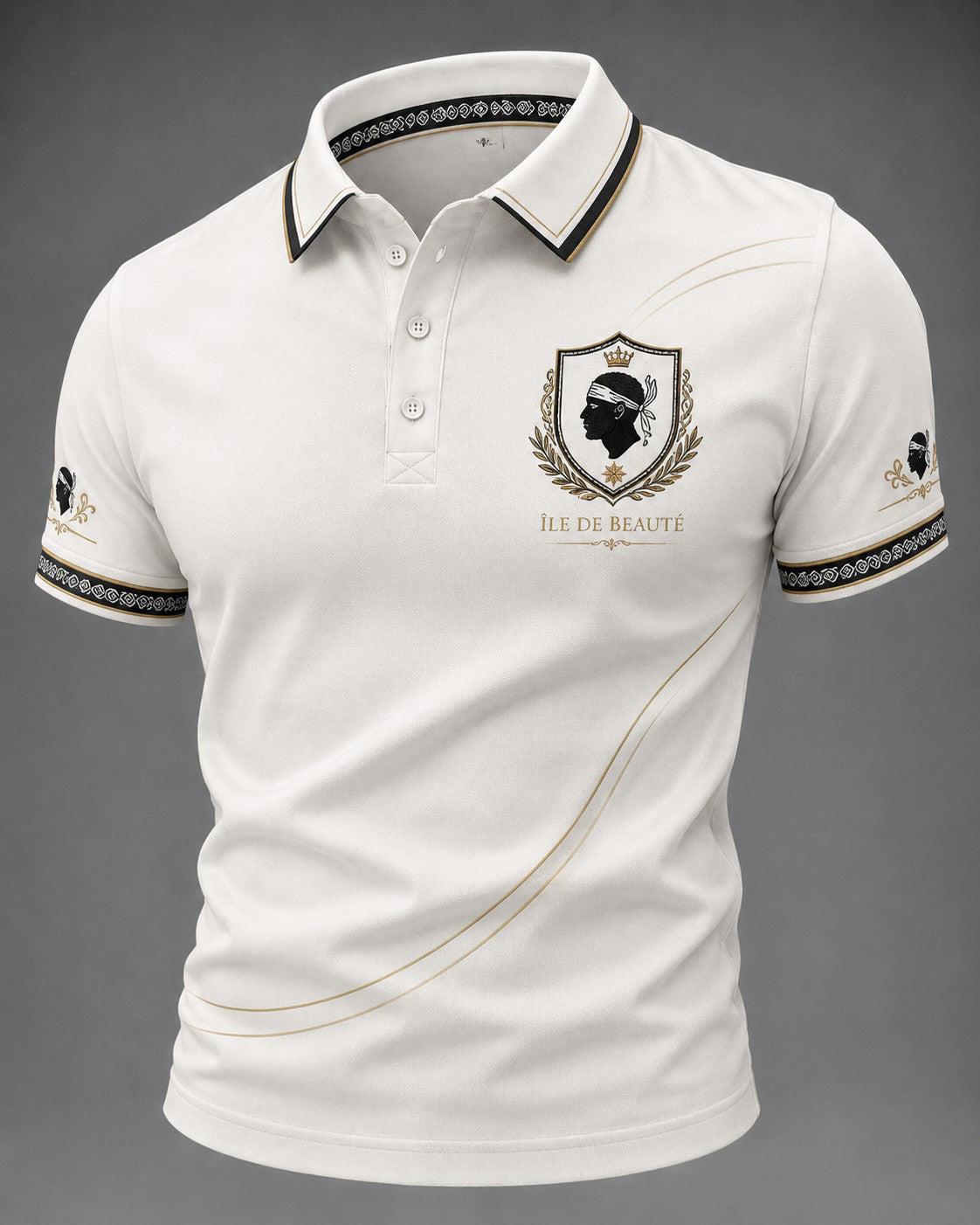 Chemise pour homme à imprimé du drapeau de la Corse