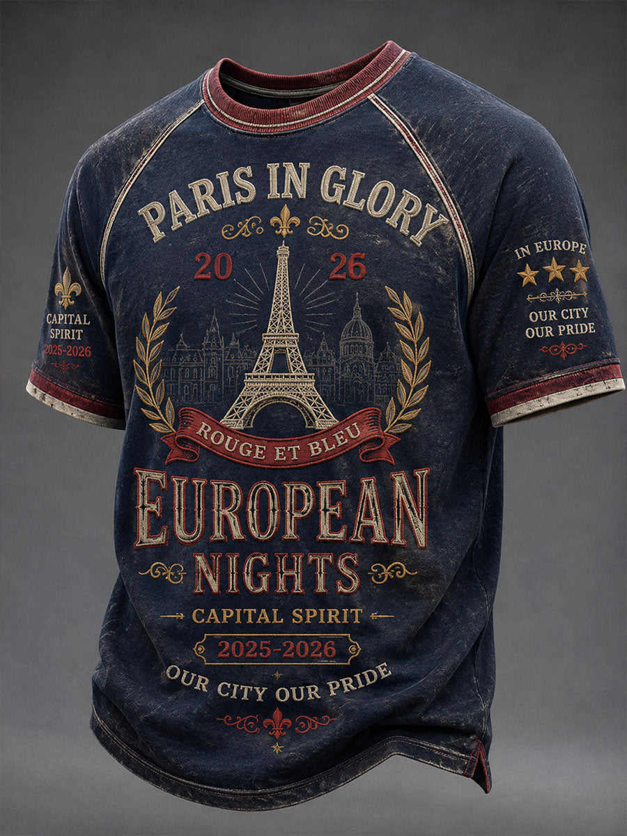 T-shirt manches courtes Paris Football pour homme
