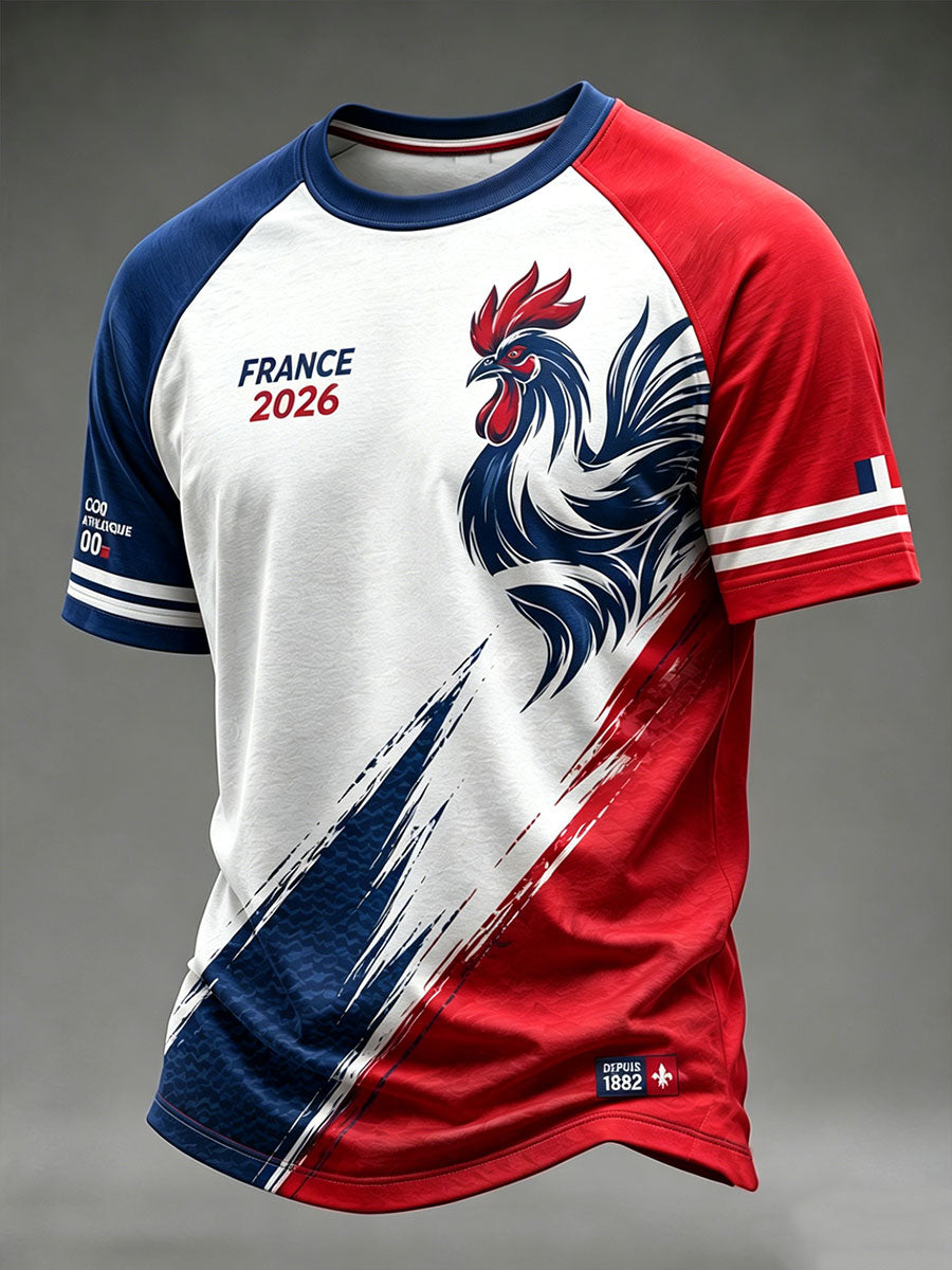 T-shirt à manches courtes France Football 2026 pour homme