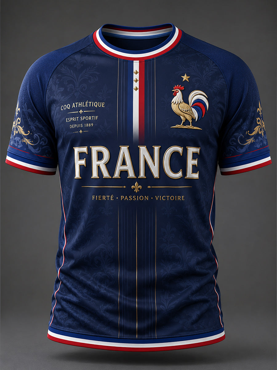 T-shirt manches courtes France Football pour homme