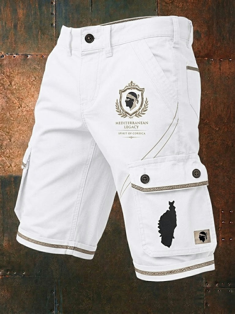 Shorts pour homme imprimés au drapeau de la Corse