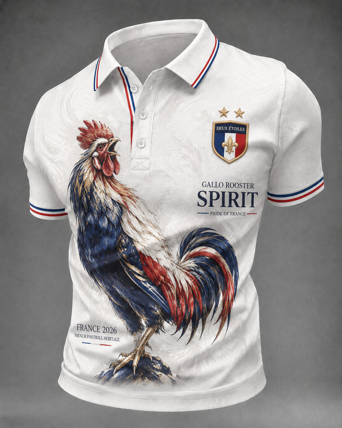 Chemise pour hommes France Football imprimée