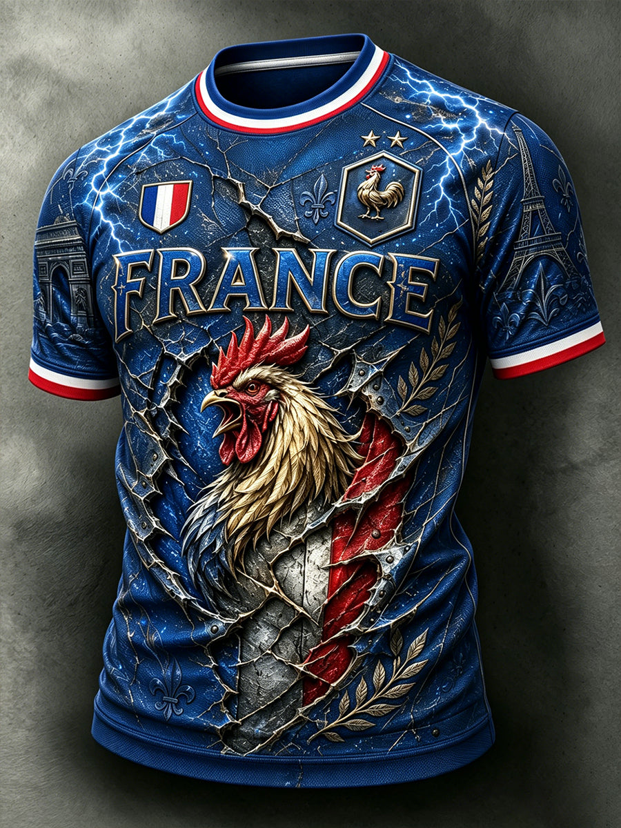 T-shirt manches courtes France Football pour homme
