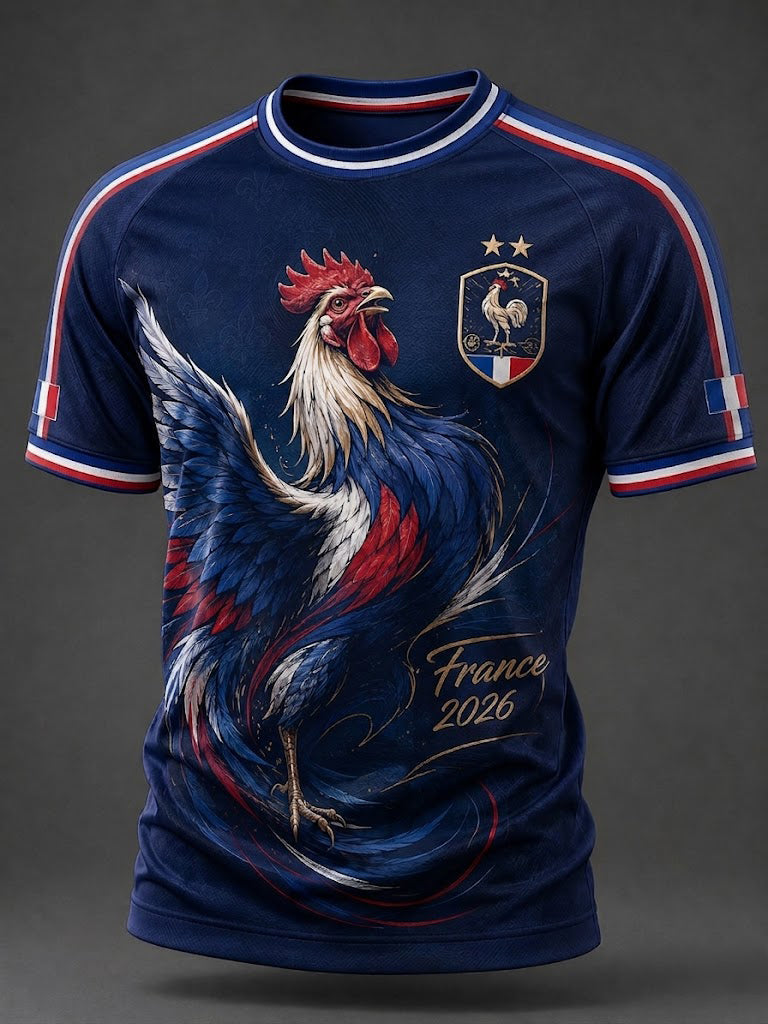 T-shirt homme imprimé France Football