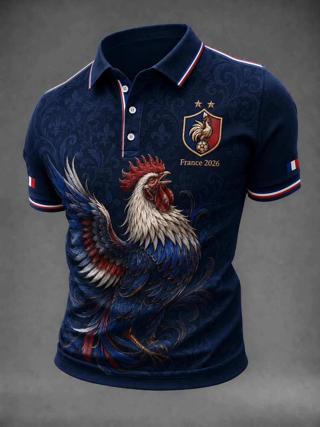 Chemise pour hommes imprimée France Football