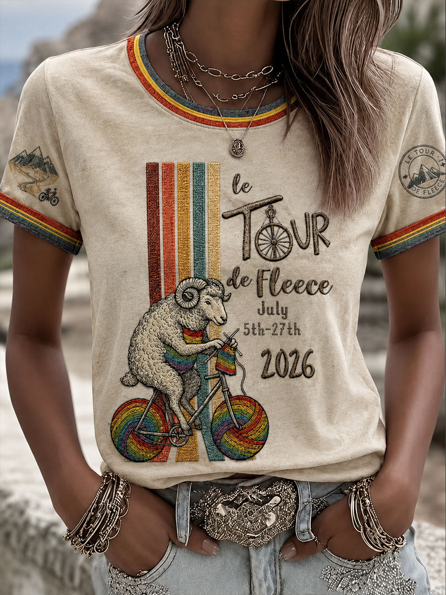 T-shirt à manches courtes Tour De Fleece Femme