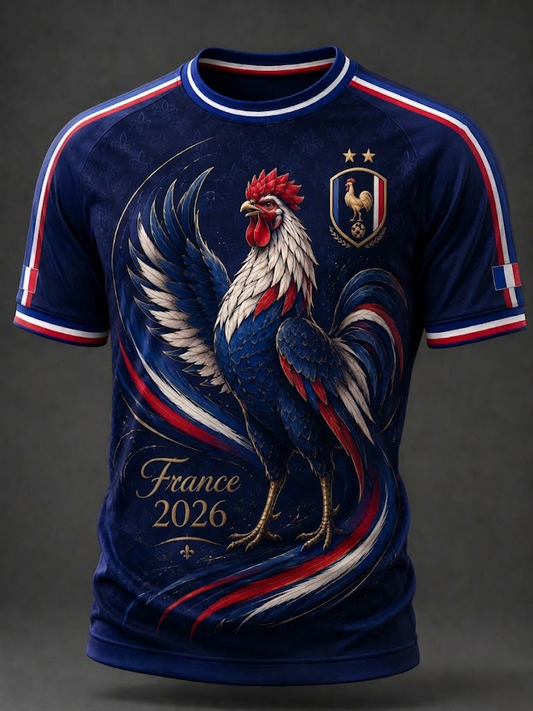T-shirt homme imprimé France Football