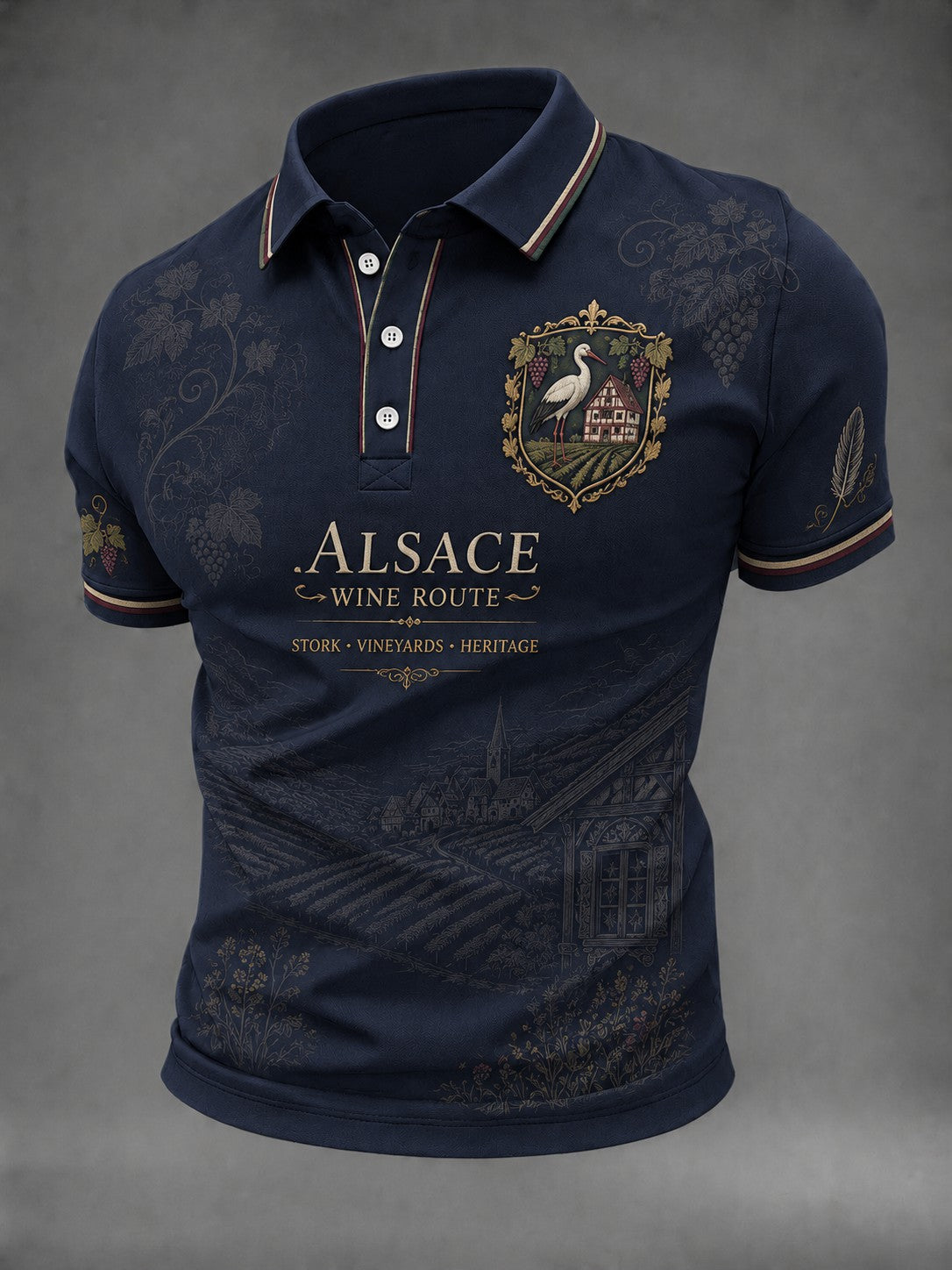 Chemise pour homme imprimée France Alsace