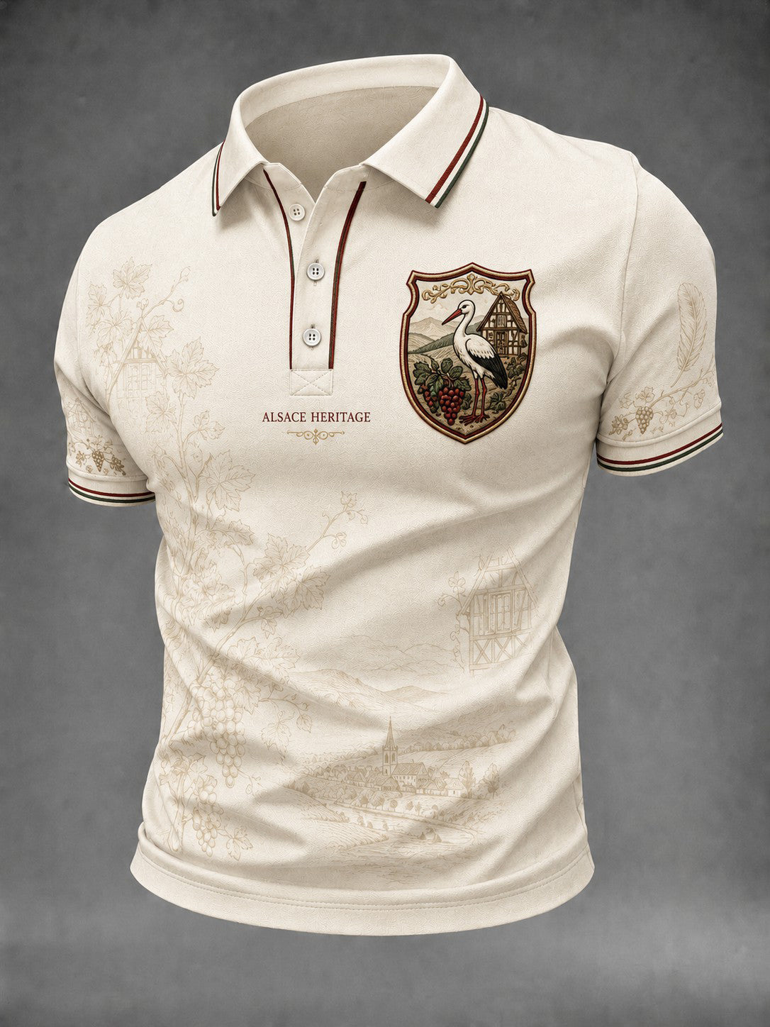 Chemise pour homme imprimée France Alsace