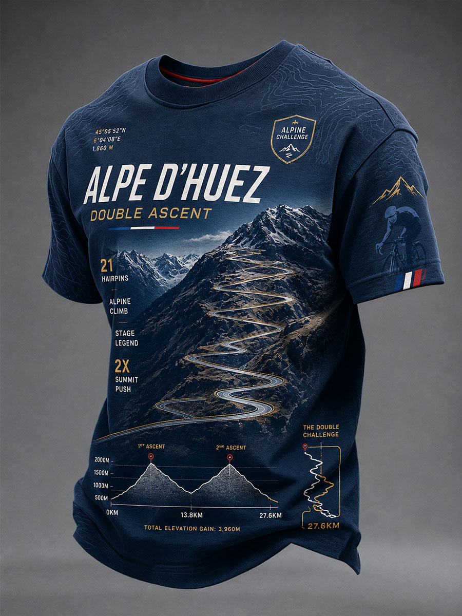 T-shirt à manches courtes pour la course cycliste masculine