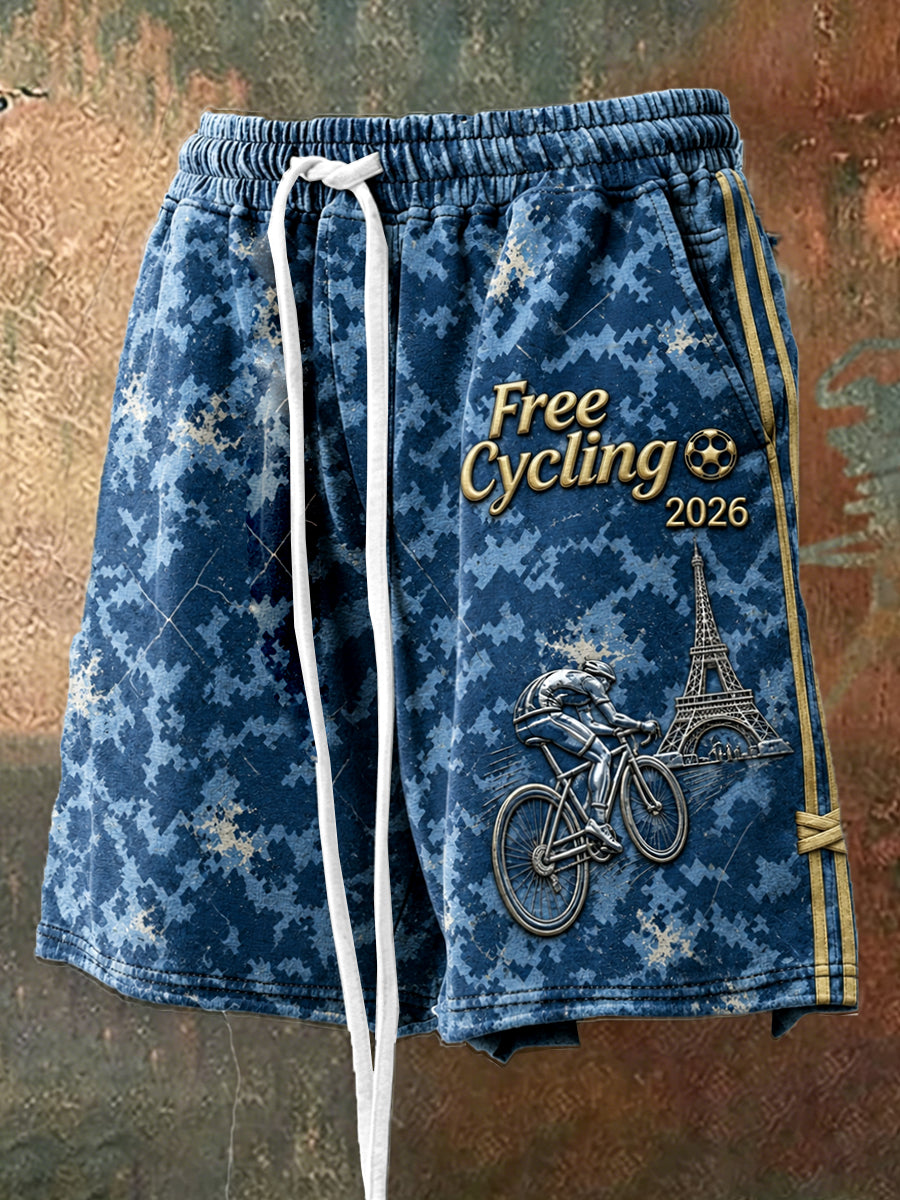 Short de sport décontracté 2026 Tour de France Camouflage pour homme