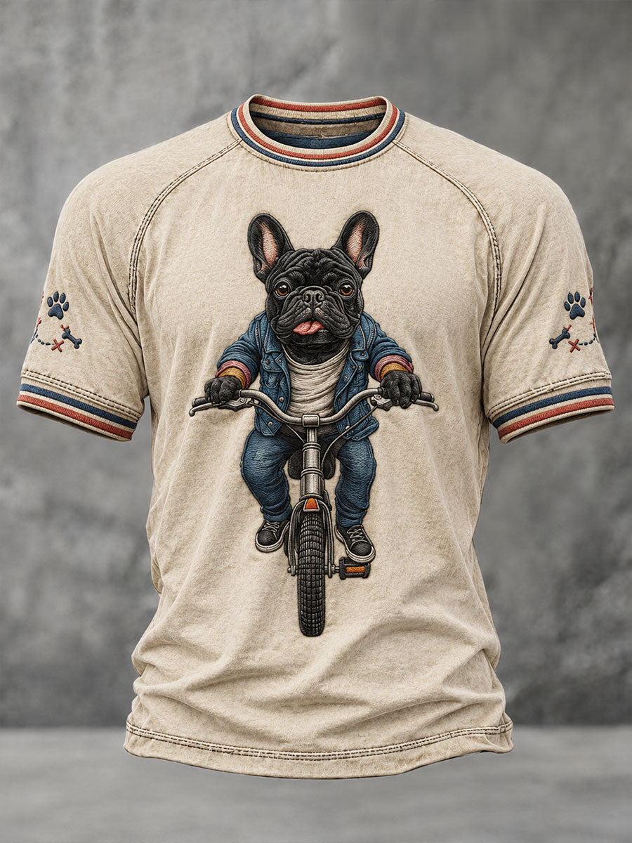 T-shirt manches courtes Bulldog pour homme