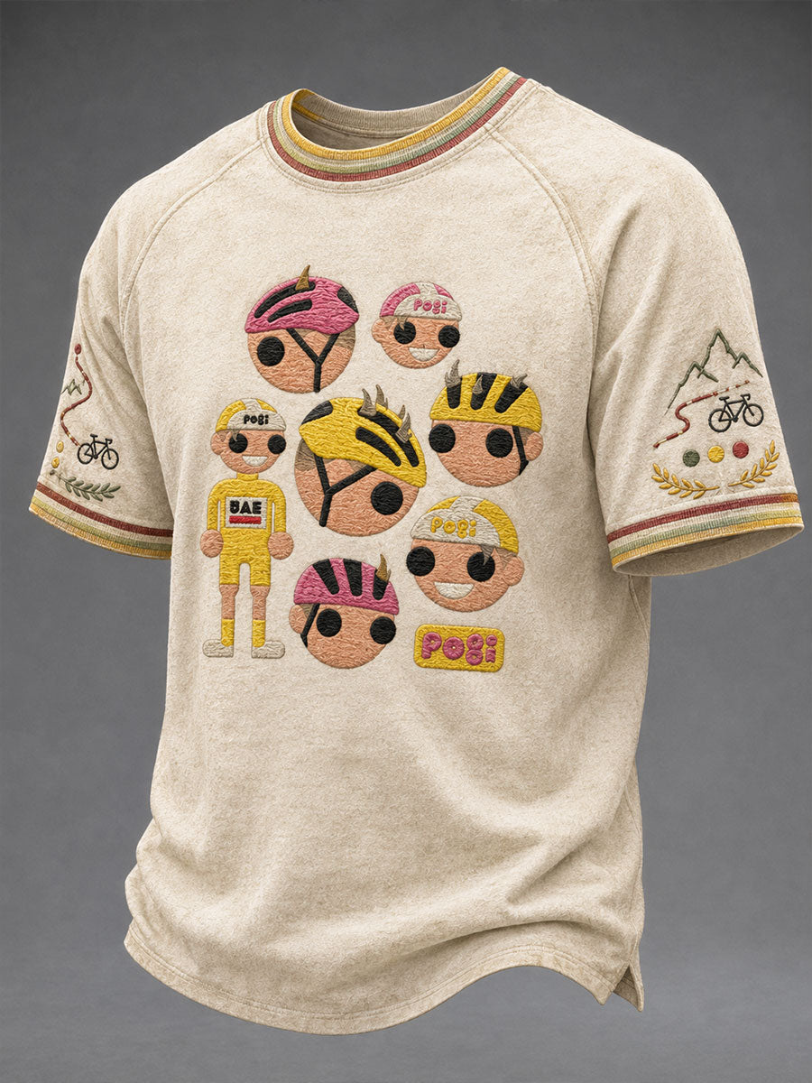 T-shirt de course à vélo pour hommes