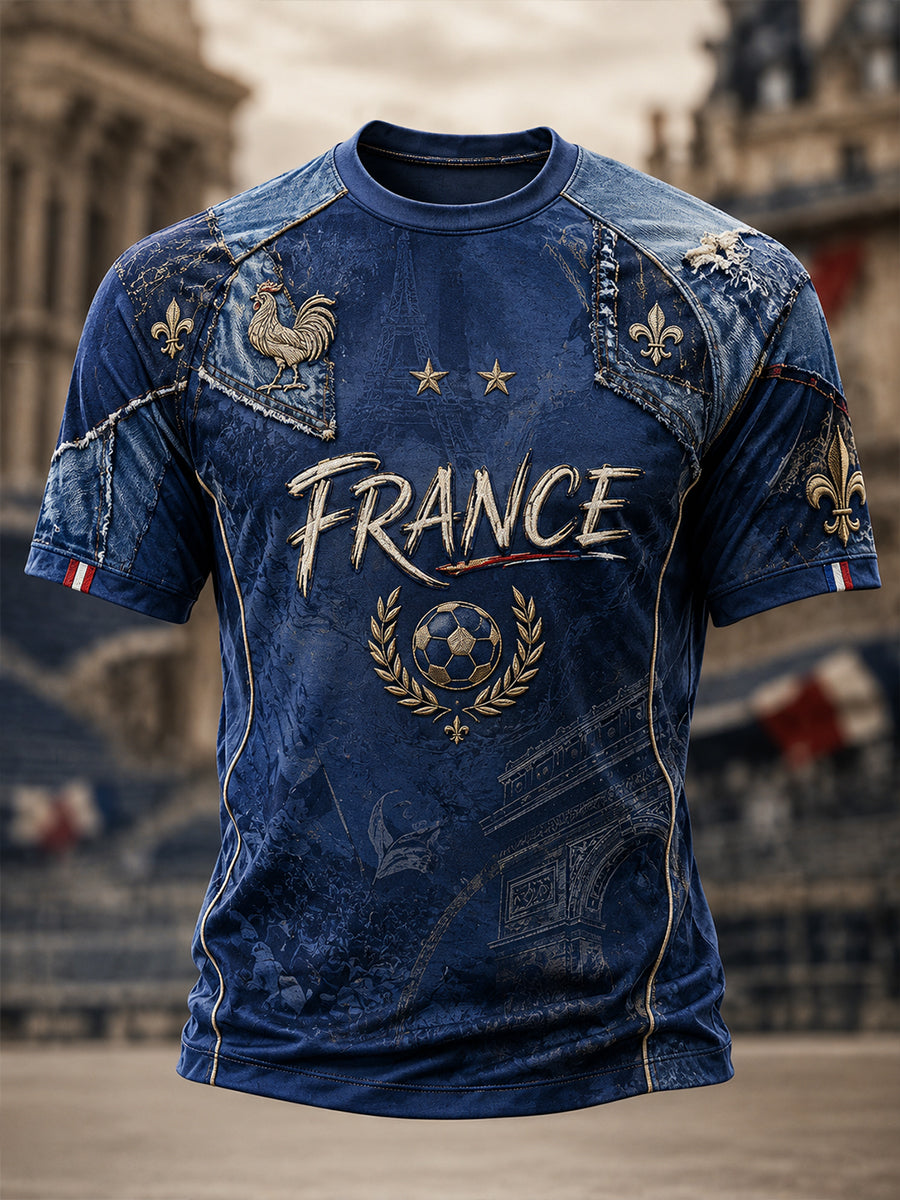 T-shirt manches courtes France Football pour homme
