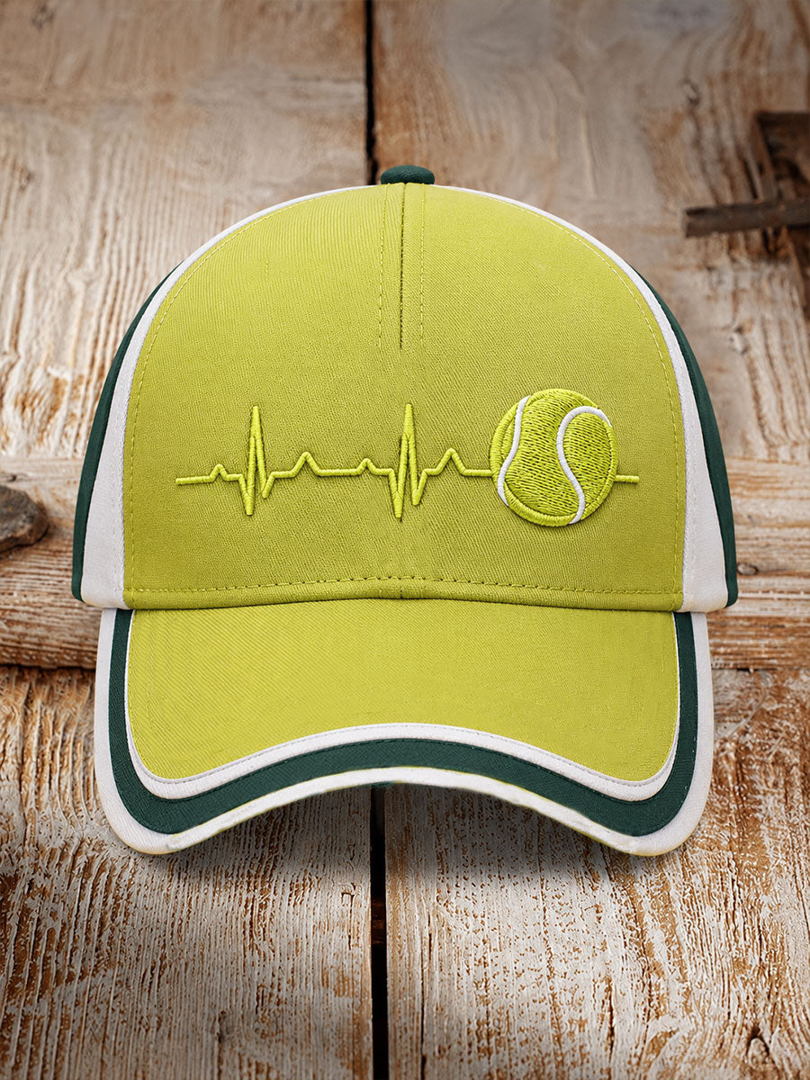 Chapeau de tennis unisexe à électrocardiogramme