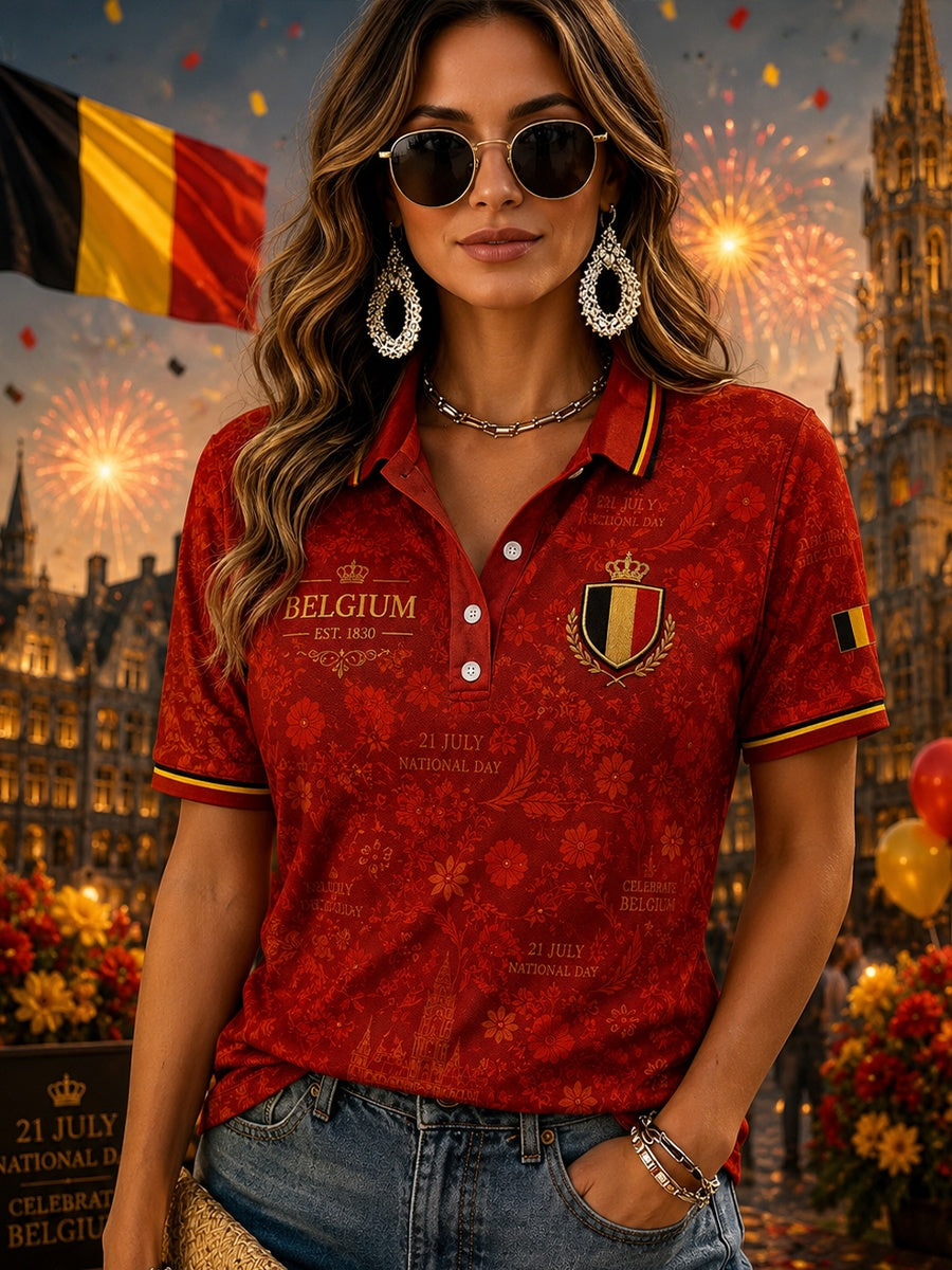 T-shirt imprimé à manches courtes pour la célébration de la Journée nationale des femmes