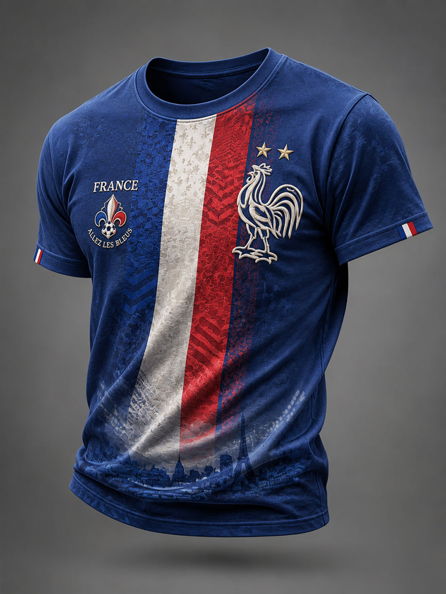 T-shirt manches courtes France Football pour homme