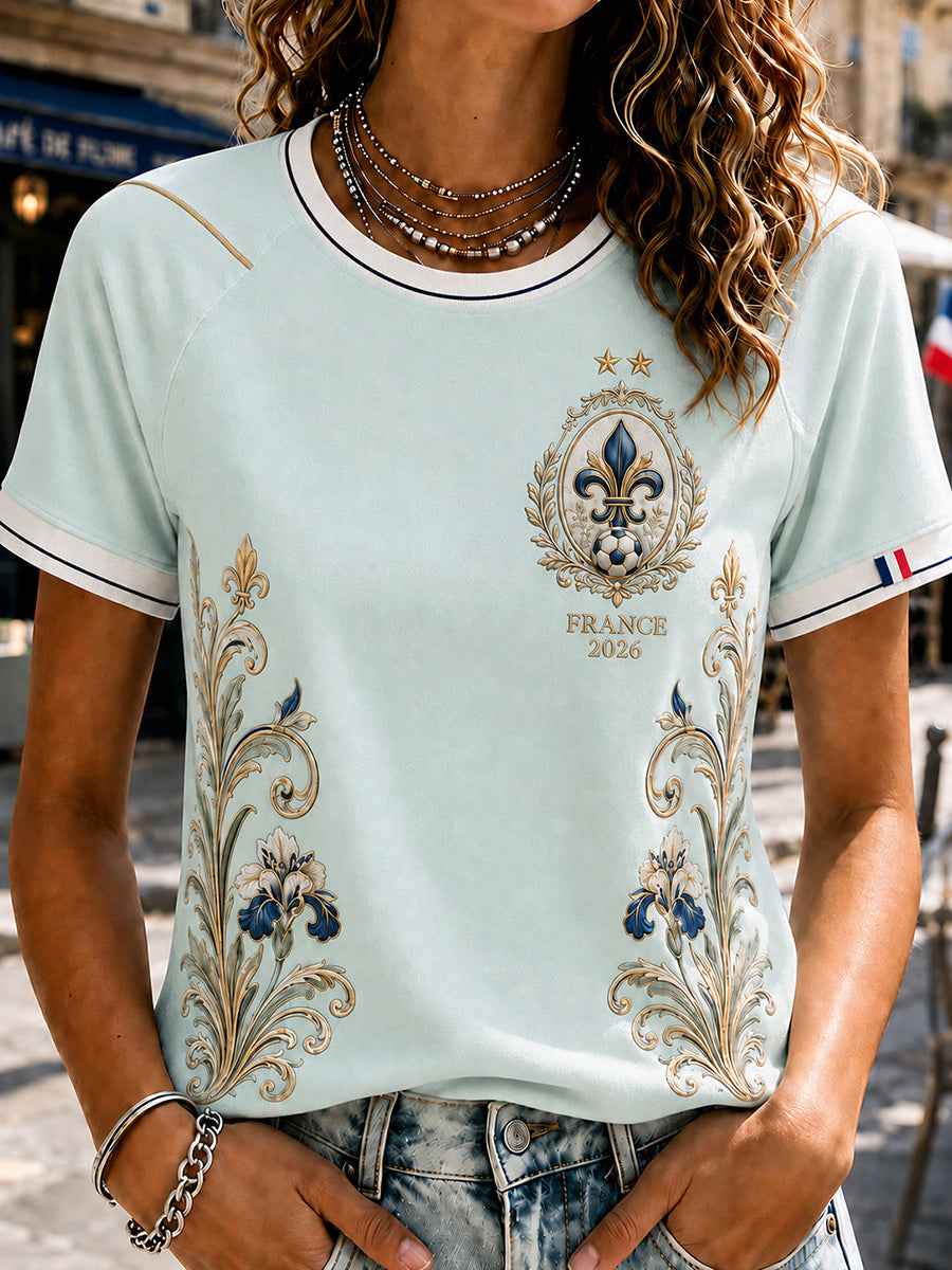 T-shirt inspiré du maillot de l’équipe féminine de France 2026
