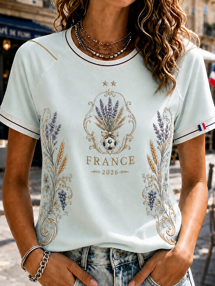 T-shirt inspiré du maillot de l’équipe féminine de France 2026