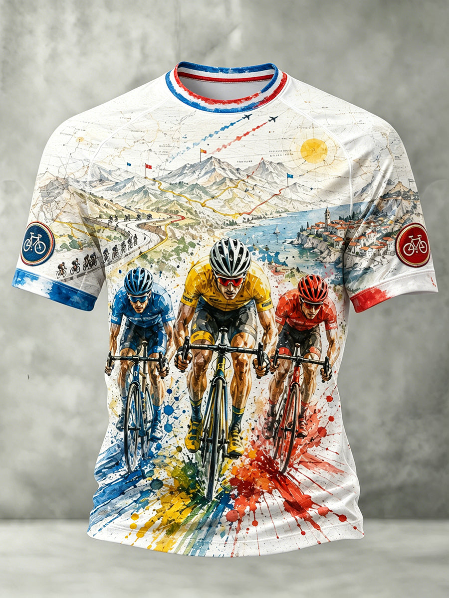 T-shirt manches courtes France Tour de France pour homme