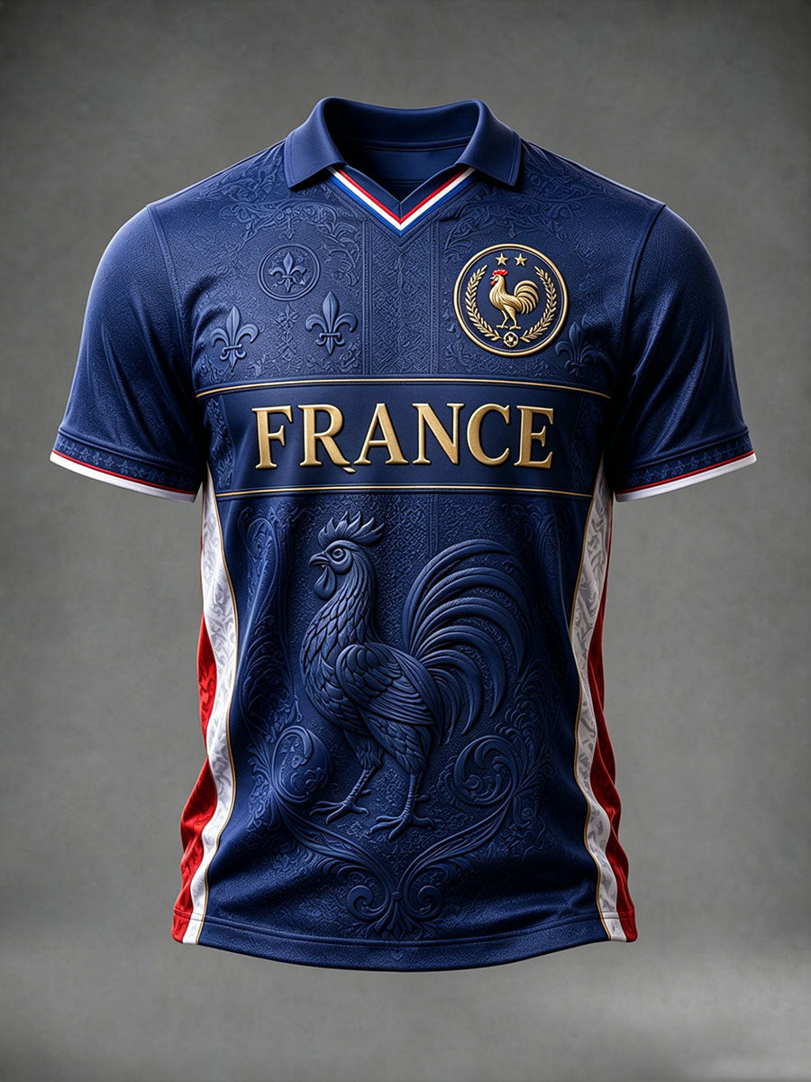 T-shirt col en V France Football pour homme