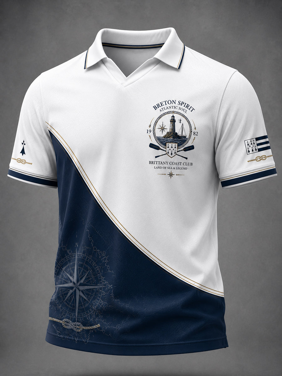 T-shirt pour hommes imprimé celtique de Bretagne, France