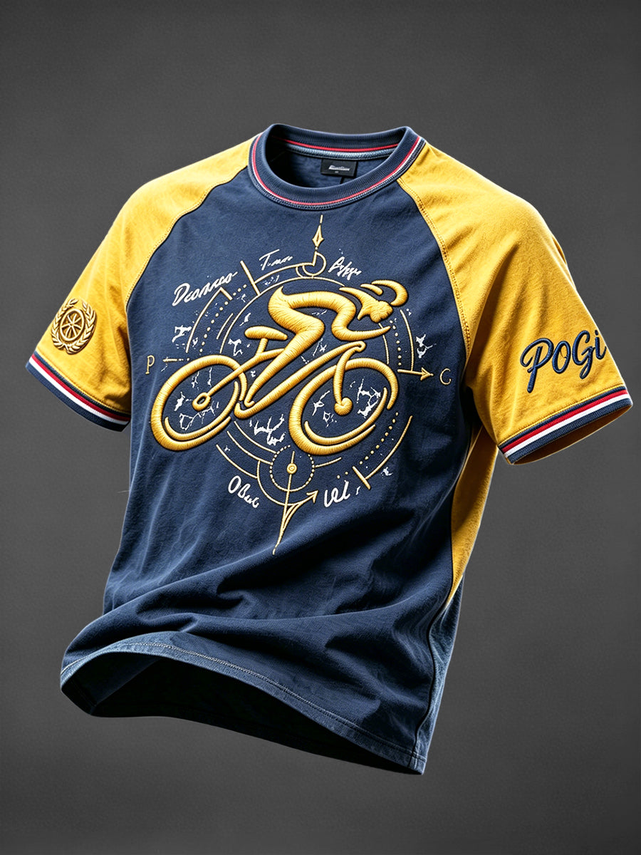 T-shirt décontracté pour hommes avec imprimé POGI du Tour de France 2026
