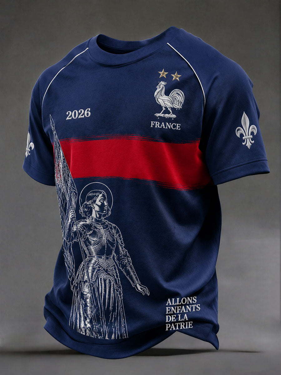 T-shirts de football français pour hommes