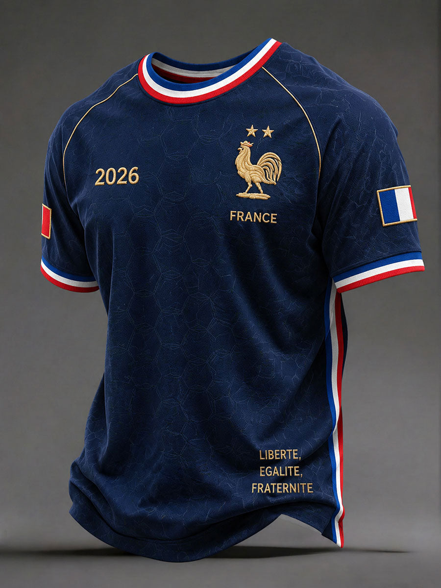 T-shirts de football français pour hommes