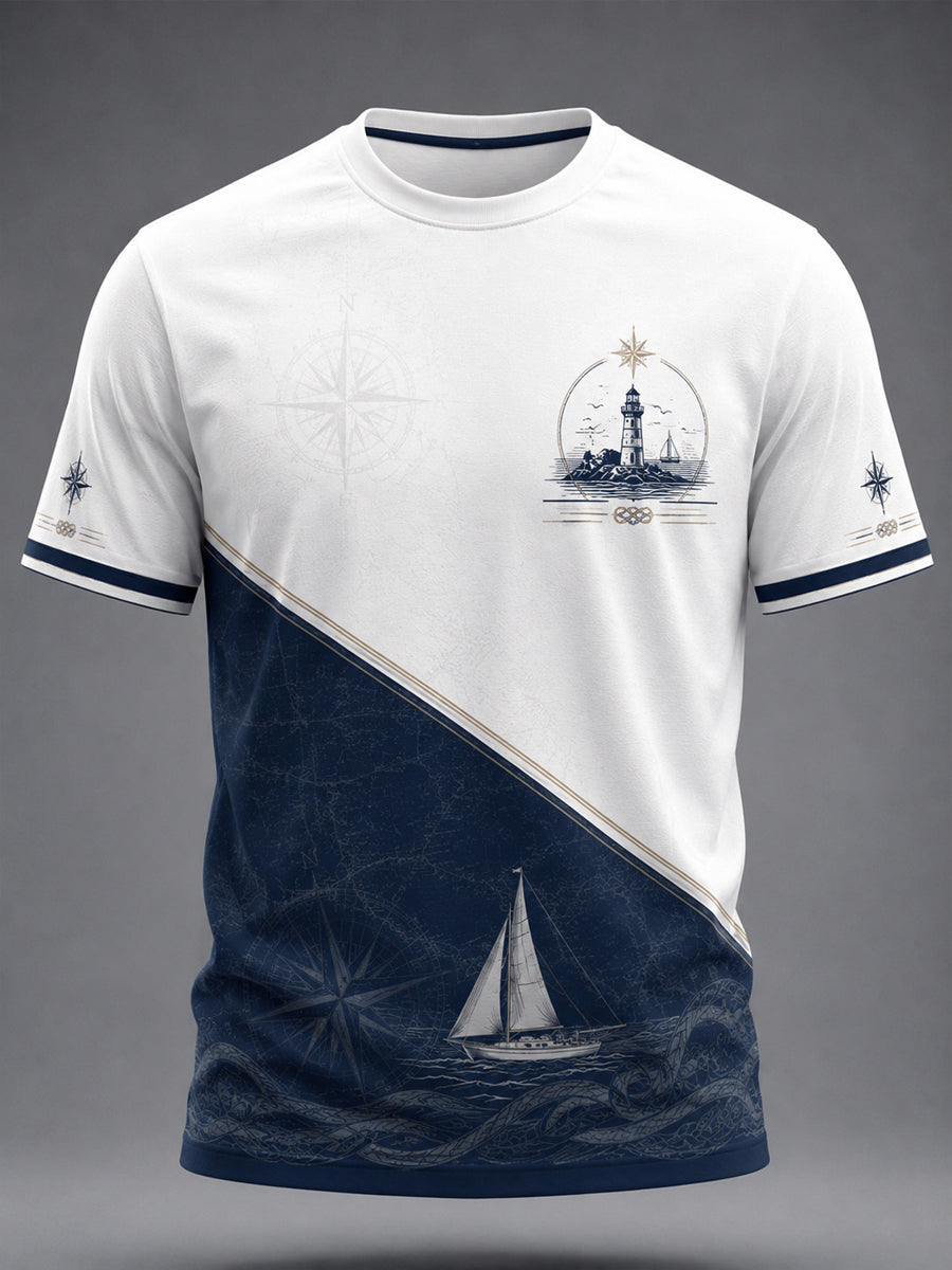T-shirt pour hommes imprimé celtique de Bretagne, France