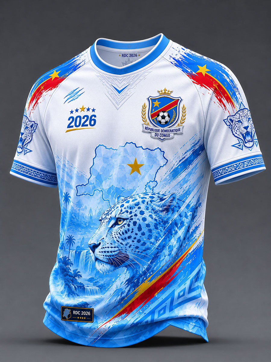 T-shirts de football pour hommes de la République démocratique du Congo 2026