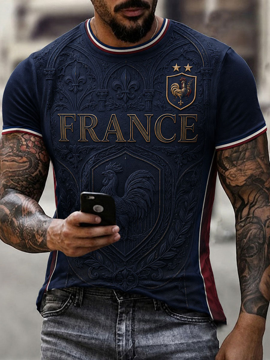 T-shirt homme imprimé France Football