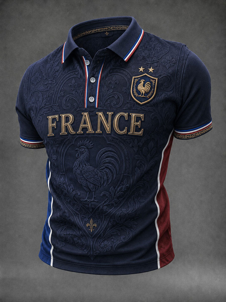 Chemise pour homme France Football imprimée