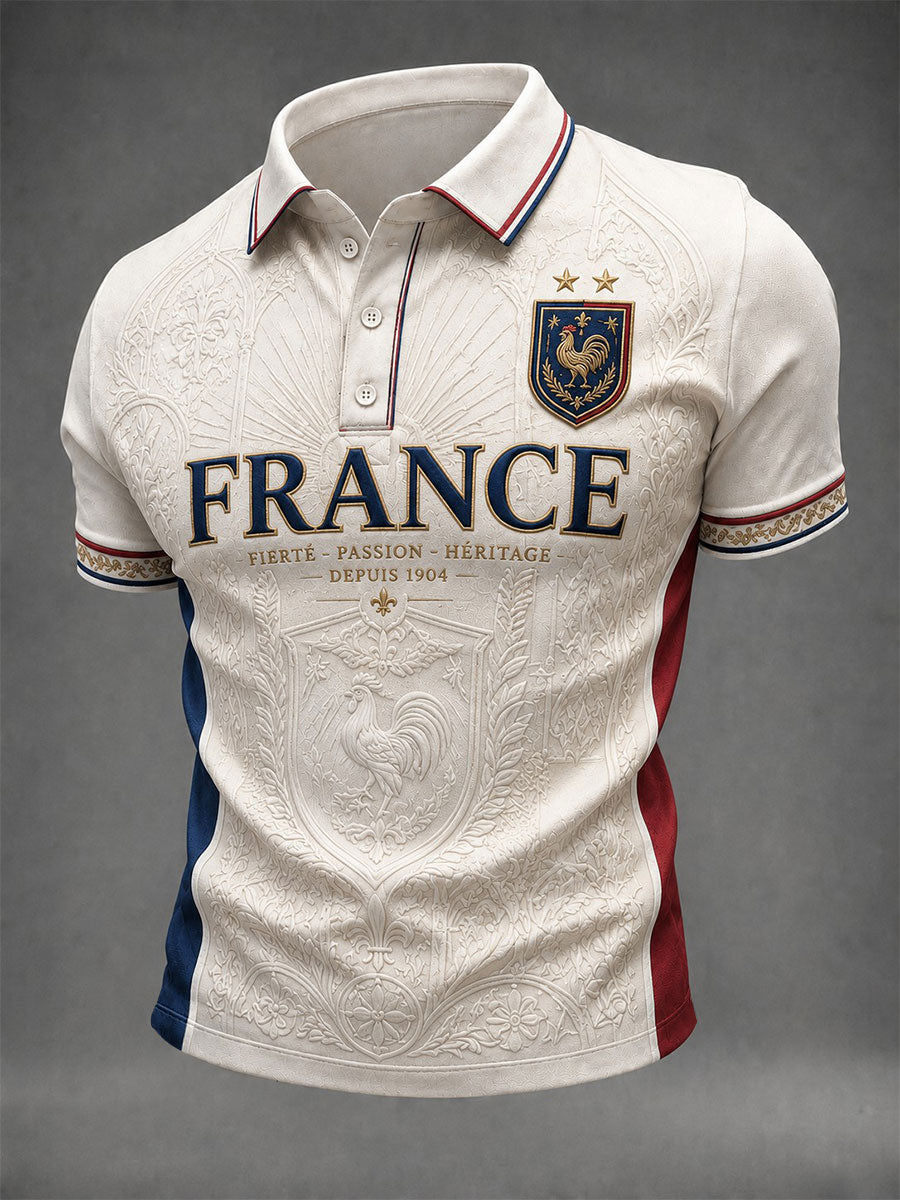 Chemise pour homme France Football imprimée