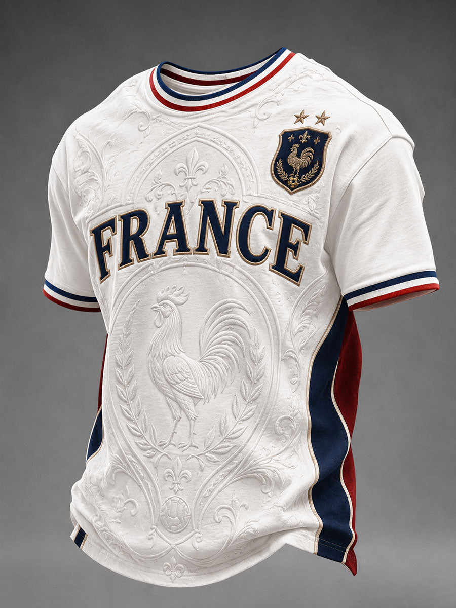 T-shirt homme imprimé France Football