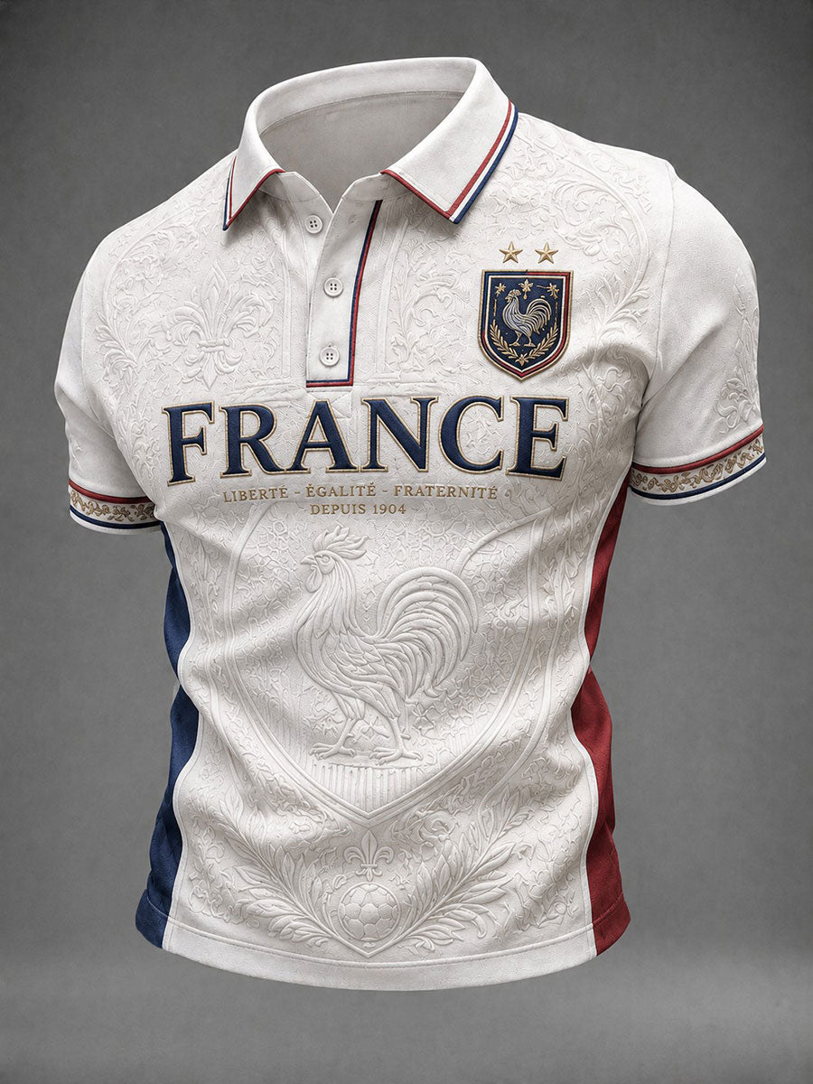 Chemise pour homme France Football imprimée