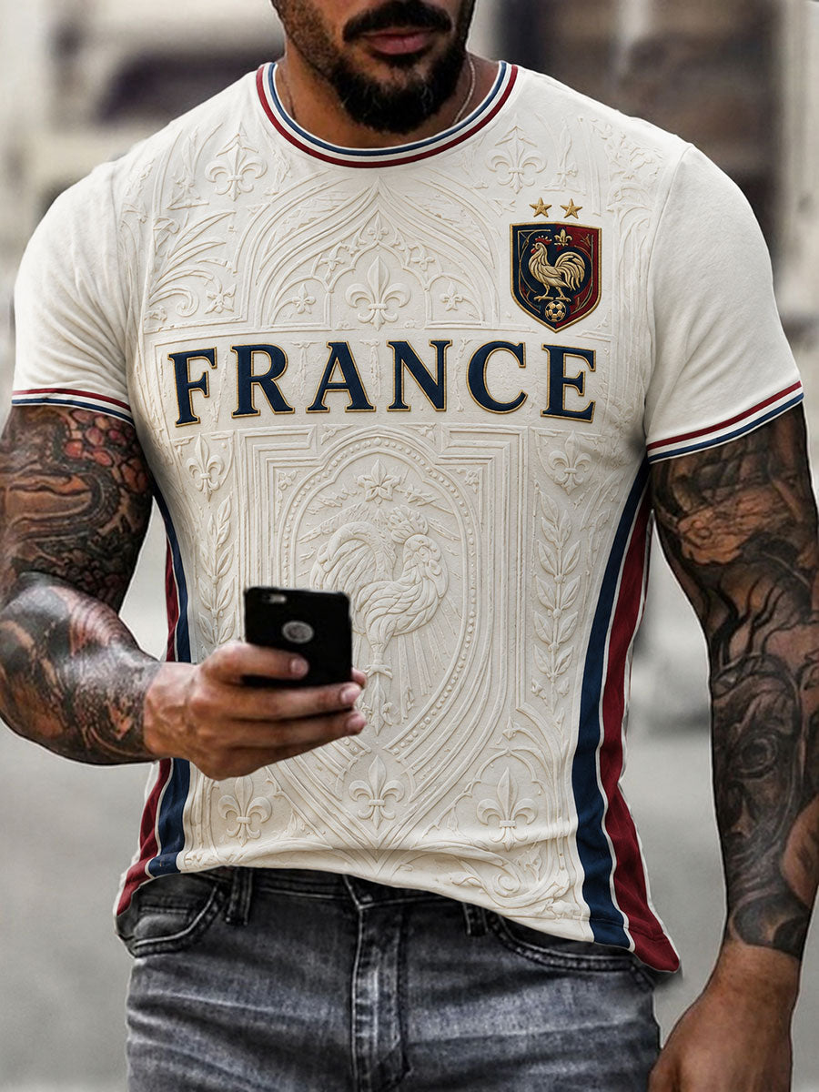 T-shirt homme imprimé France Football