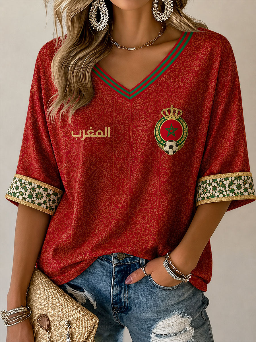 T-shirts de football du Maroc 2026 des femmes