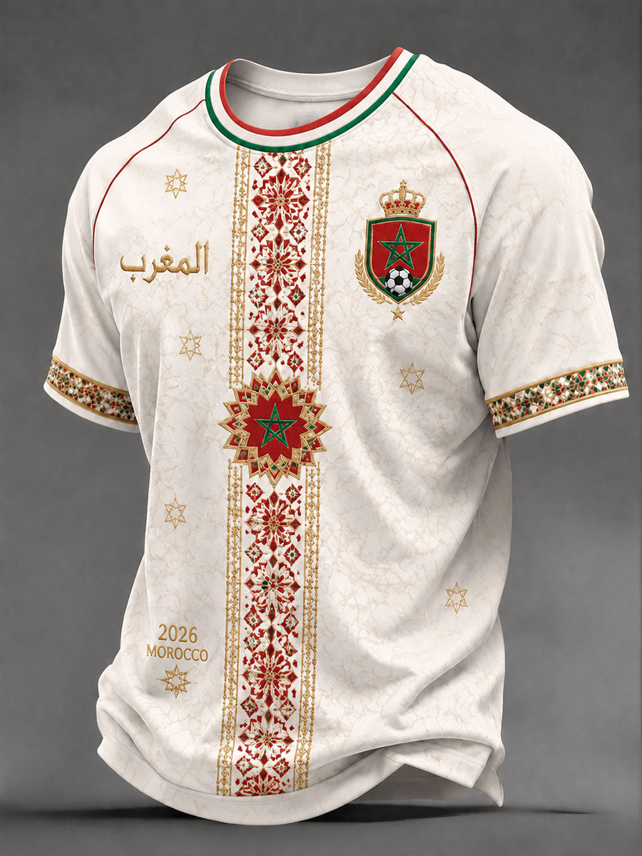2026 Morocco Football T-shirts unisexe pour hommes